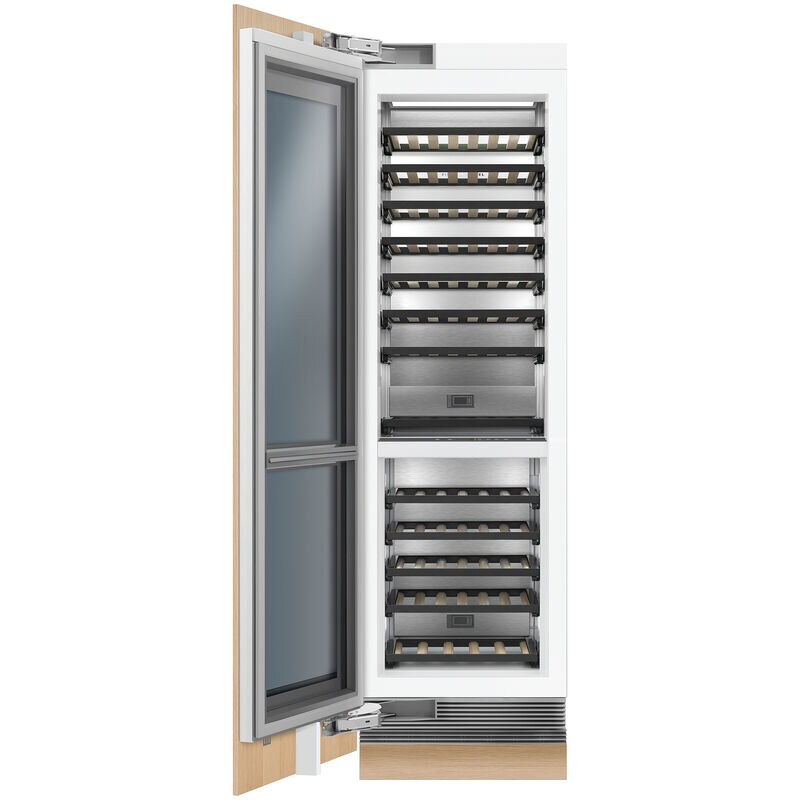 Fisher & Paykel Series 11 24 in. Built-in Column Wine Cabinet with Wood Racks, Dual Temperature Zones & 91 Bottle Capacity - Custom Panel Ready, , hires