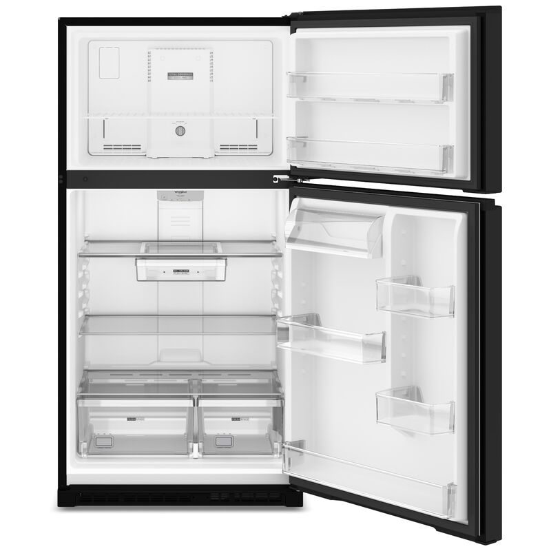 Whirlpool 33 in. 21.3 cu. ft. Top Freezer Refrigerator - Black, Black, hires
