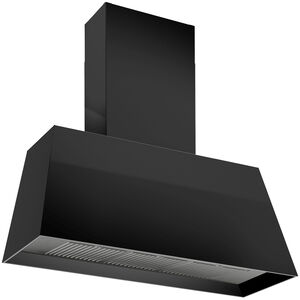 Bertazzoni 36 in. Canopy Pro Style Range Hood with 3 Speed Settings, 600 CFM, Convertible Venting & 1 LED Light - Matte Black, Matte Black, hires