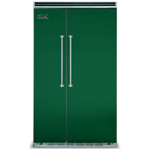 Viking 5 Series 48 in. 29.0 cu. ft. Built-In Counter Depth Side-by-Side Refrigerator with Ice Maker - Ivy, Ivy Green, hires