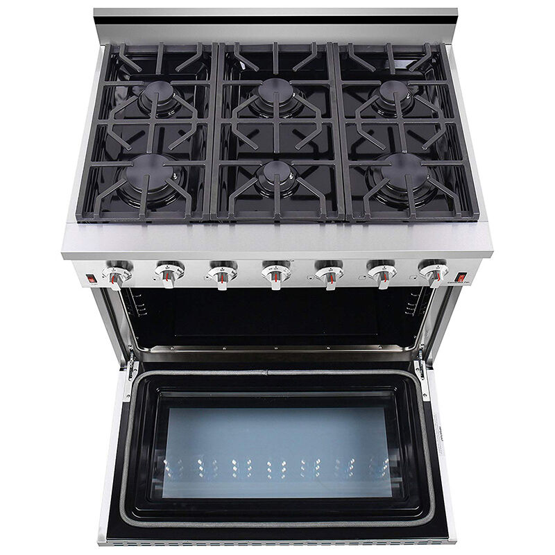 NXR 36 in. 5.5 cu. ft. Standard Convection Gas Range with 6 Sealed Burners - Stainless Steel, , hires