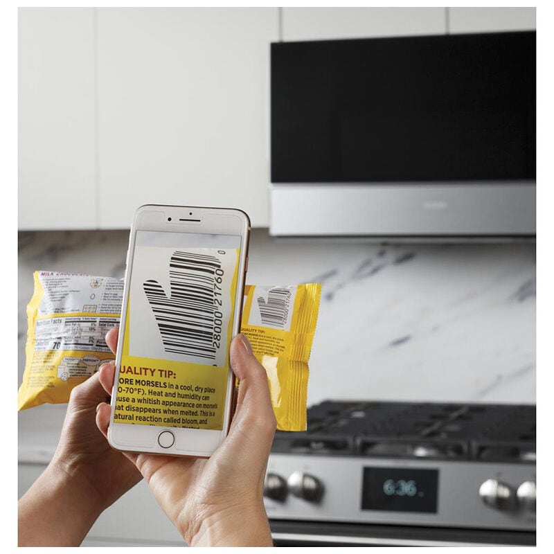 Cafe 30 in. 2.1 cu. ft. 1000W Smart Over-the-Range Microwave with 400 CFM & Sensor Cooking - Platinum Glass, , hires