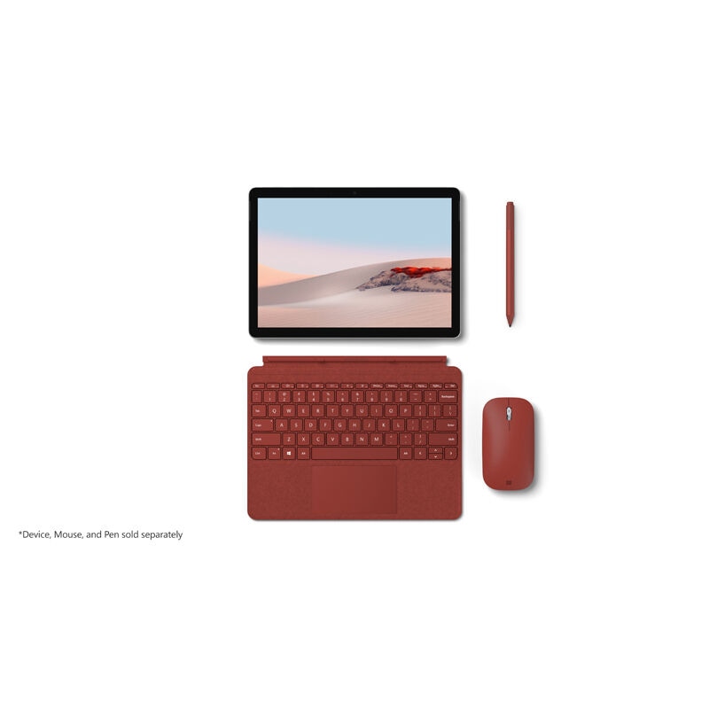 Microsoft NEW Surface Go Signature Type Cover - Poppy Red, , hires