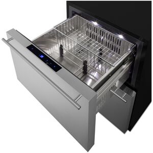 Summit 24 in. 3.7 cu. ft. Outdoor Double Refrigerator Drawers - Stainless Steel/Panel Ready, , hires