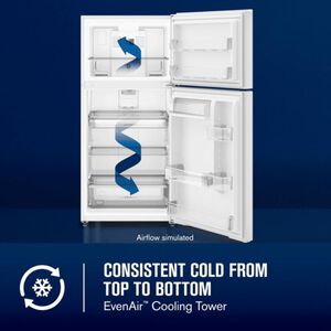 Maytag 30 in. 19.3 cu. ft. Garage-Ready Top Freezer Refrigerator - White, , hires