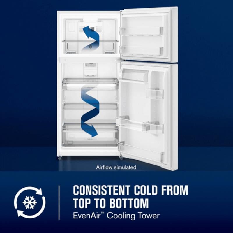 Maytag 30 in. 19.3 cu. ft. Garage-Ready Top Freezer Refrigerator - White, , hires