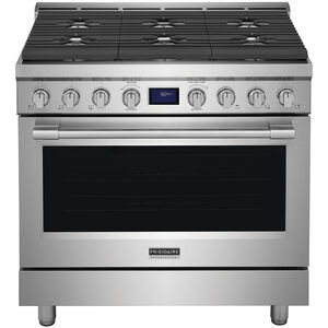 Frigidaire Professional 36 in. 4.4 cu. ft. True European Convection Gas Range with 6 Sealed Burners - Stainless Steel, , hires