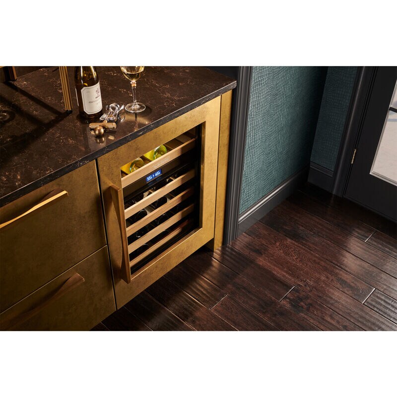 Sub-Zero Designer Series 24 in. Undercounter Smart Wine Cooler with Wood Racks, Dual Temperature Zones & 42 Bottle Capacity - Custom Panel Ready, , hires