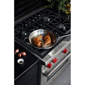 Wolf 30 in. 4.4 cu. ft. Oven Freestanding LP Gas Range with 4 Sealed Burners - Stainless Steel, , hires