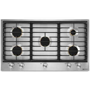 JennAir Euro-Style Series 36" Gas Cooktop with 5 Sealed Burners - Stainless Steel, , hires