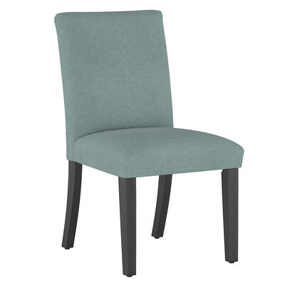 Skyline Furniture Linen Fabric Dining Chair - Seaglass | 63-6BLKLNNSG