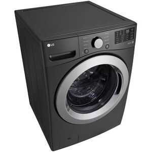 LG 27 in. 5.0 cu. ft. Stackable Front Load Washer with 6 Motion Technology, Tub Clean System & Speed Wash Cycle - Middle Black, , hires