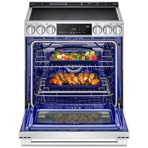 LG Studio 30 in. 6.3 cu. ft. Smart Air Fry Convection Oven Slide-In Electric Range with 4 Induction Zones & 1 Radiant Burner - Stainless Steel, , hires