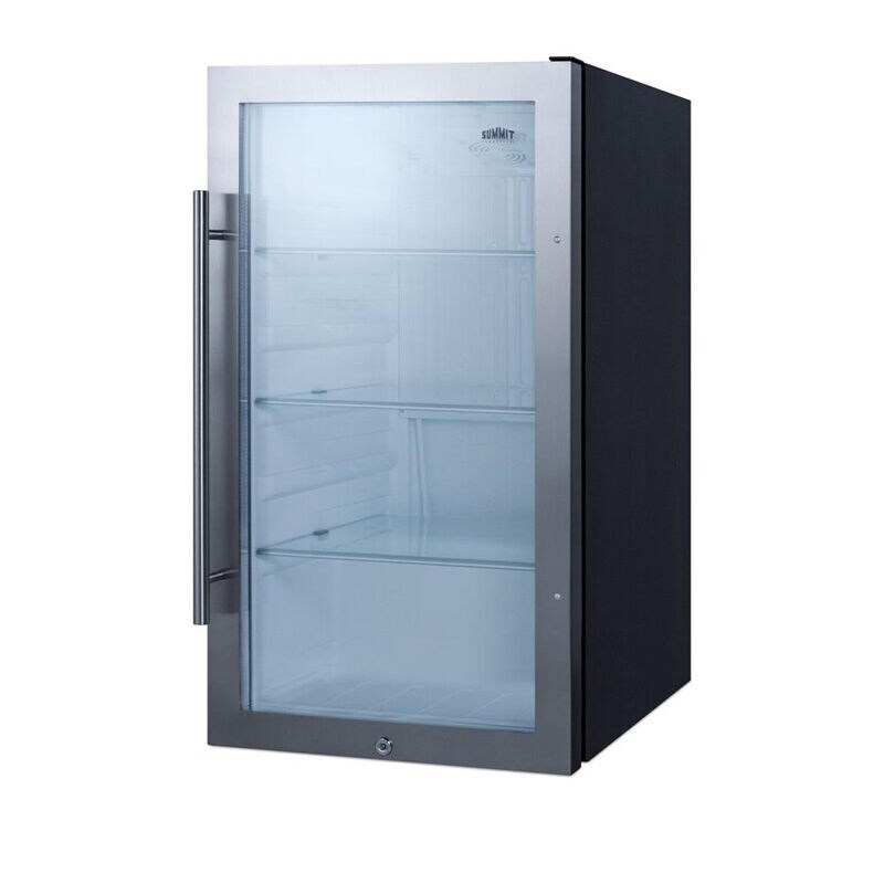 Summit 19 in. 3.1 cu. ft. Built-In/Freestanding Beverage Center with Adjustable Shelves & Knob(s) Control - Stainless Steel, , hires