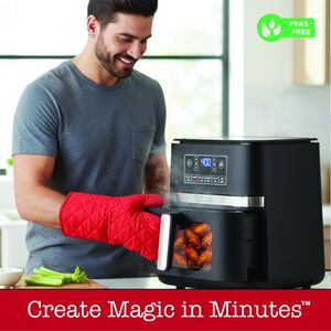 Kitchen Elite 5QT Air Fryer - Black, , hires