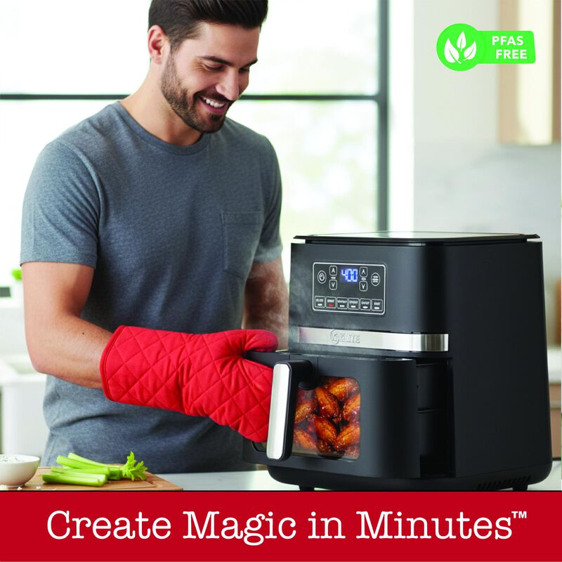 Kitchen Elite 5QT Air Fryer - Black, , hires