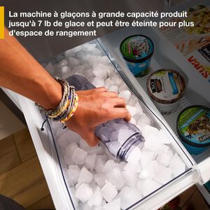 Whirlpool 36 in. 29.8 cu. ft. 4-Door French Door Refrigerator with Internal Water Dispenser - Black Stainless Steel with PrintShield Finish, Black Stainless Steel with PrintShield Finish, hires