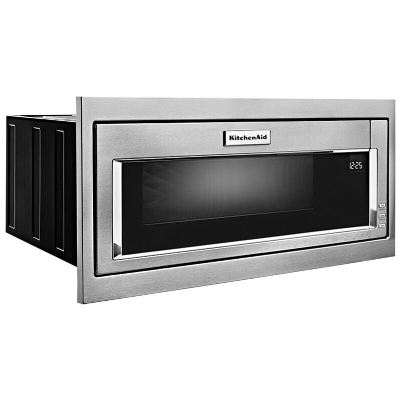 KitchenAid 30 in. 1.1 cu.ft Built-In Microwave with 10 Power Levels & Sensor Cooking Controls - Stainless Steel, , hires