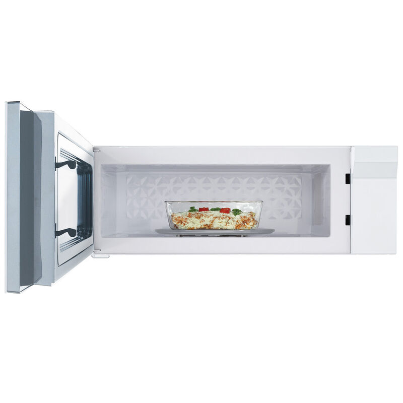 GE 30 in. 1.2 cu. ft. 1000W Low Profile Over-the-Range Microwave with 400 CFM & Sensor Cooking - White, , hires