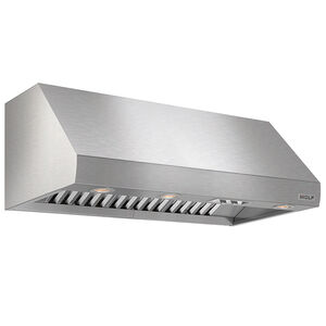 Wolf 48 in. Canopy Pro Style Range Hood, Ducted Venting & 3 Halogen Lights - Stainless Steel, , hires