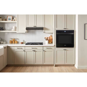 Whirlpool 27 in. 4.3 cu. ft. Smart Electric Single Wall Oven with Standard Convection - Black, Black, hires