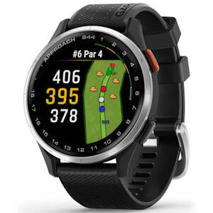 Garmin Approach S44 GPS Golf Watch, Silver with Black Band, , hires
