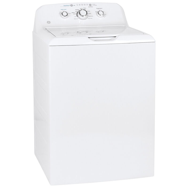GE 27 in. 4.0 cu. ft. Top Load Washer with Stainless Steel Basket, Water Level Control & Heavy Duty Agitator - White, , hires