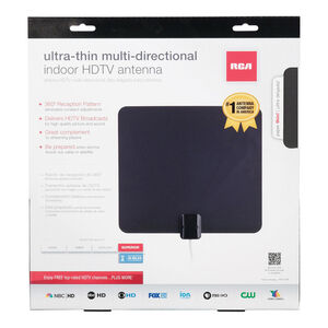 RCA Ultra-Thin Indoor HDTV Antenna, , hires