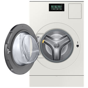 Samsung Bespoke 27 in. 5.3 cu. ft. Smart Electric Front Load Ventless All-in-One AI Combo with Heat Pump, Sanitize & Steam Cycle- Ivory, Ivory, hires