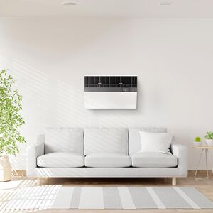 Friedrich Kuhl Inverter Series 12,600 BTU 230V Smart Window/Wall Air Conditioner with Heat Pump, 3 Fan Speeds, Remote Control - Cool Grey, , hires