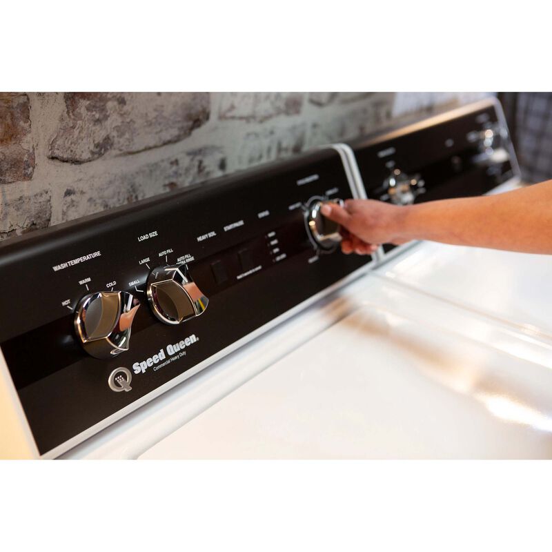 Speed Queen TR3 26 in. 3.2 cu. ft. Top Load Washer with Agitator & Perfect Wash - White, , hires