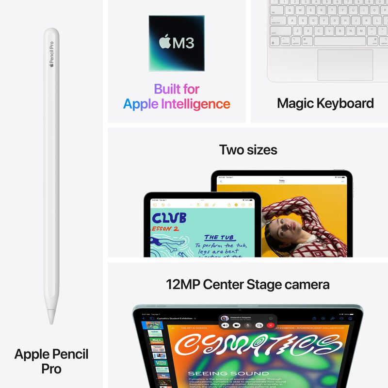 Apple - 13-inch iPad Air M3 chip Built for Apple Intelligence Wi-Fi 256GB - Space Gray, , hires