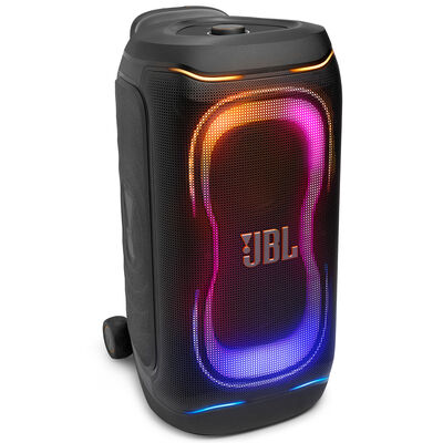 JBL PartyBox 330 Portable Party Speaker with JBL Legendary Sound, Futuristic Lighting, A Lelescopic Handle and Wide Wheels - Black | PARTYBOX330