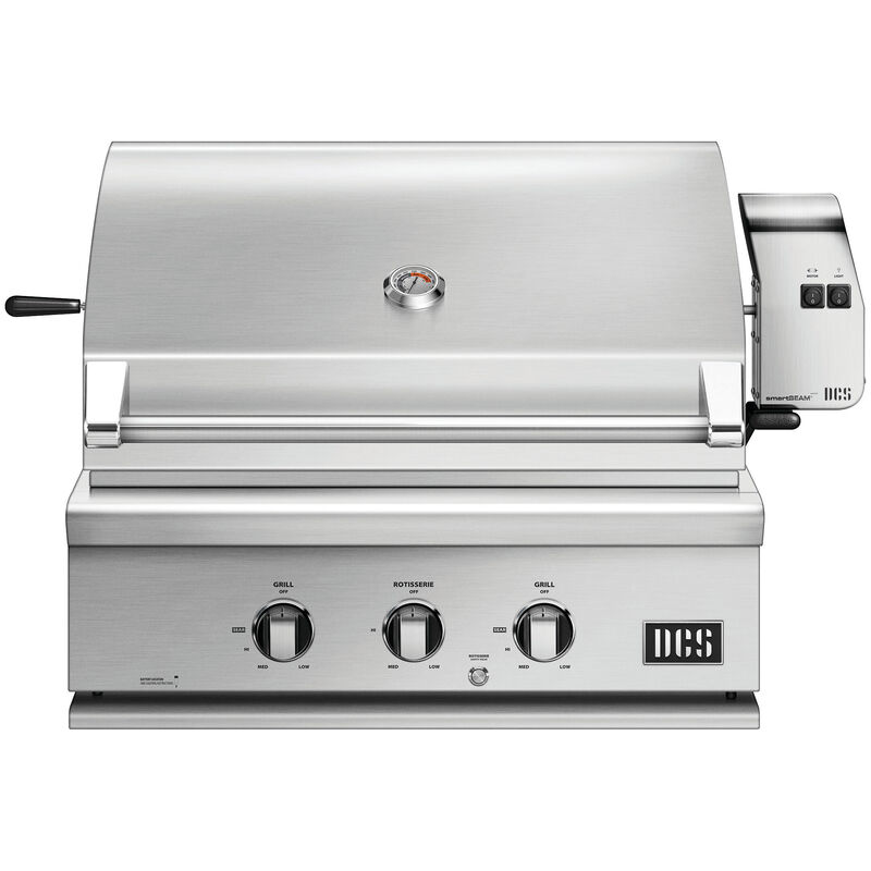 DCS Series 7 30 in. 2-Burner Built-In Natural Gas Grill with Rotisserie - Stainless Steel, , hires