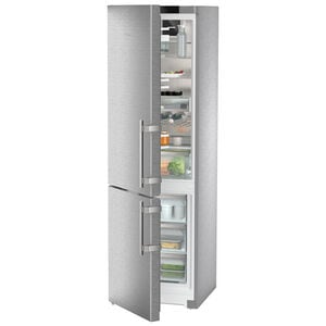 Liebherr Peak 24 in. 12.8 cu. ft. Smart Counter Depth Bottom Freezer Refrigerator Left Hinged - Stainless Steel, , hires