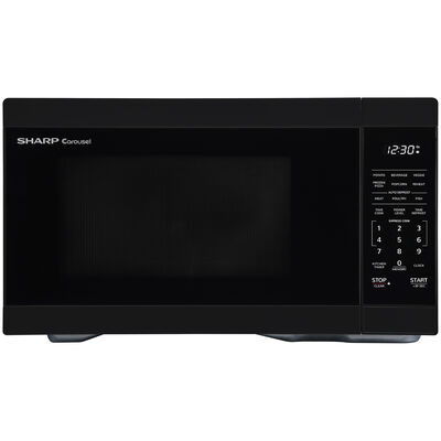 Sharp 21 in. 1.1 cu. ft. Countertop Microwave with 11 Power Levels - Black | SMC1161HB
