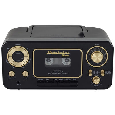 Studebaker Single CD Bluetooth/AM/FM/Cassette Boombox | SB2135BTBG