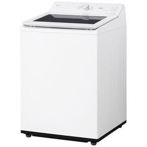 LG 27 in. 4.8 cu. ft. Smart Top Load Washer with 4-Way Agitator, EasyUnload & AI Sensing - Alpine White, Alpine White, hires