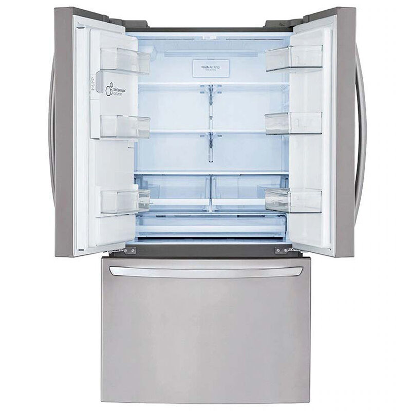 LG 36 in. 26.2 cu. ft. Smart French Door Refrigerator with External Ice & Water Dispenser - PrintProof Stainless Steel, PrintProof Stainless Steel, hires