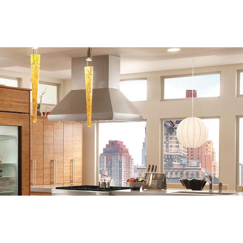 Wolf 36 in. Chimney Style Range Hood, Ducted Venting & 2 Halogen Lights - Stainless Steel, , hires
