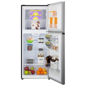 Summit 24 in. 10.1 cu. ft. Top Freezer Refrigerator - Stainless Steel Look, , hires