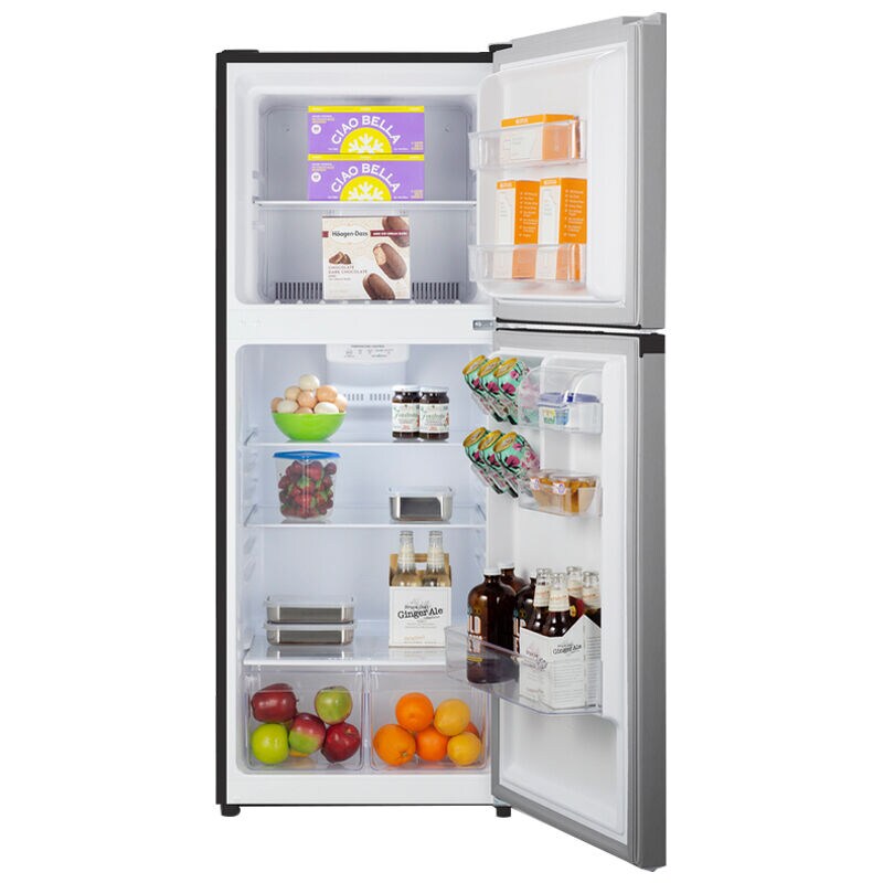 Summit 24 in. 10.1 cu. ft. Top Freezer Refrigerator - Stainless Steel Look, , hires
