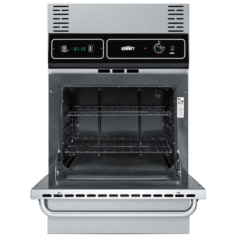 24 inch gas wall outlet oven stainless steel
