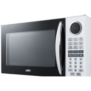 Summit 21 in. 1.0 cu. ft. Countertop Microwave with 5 Power Levels - White, , hires