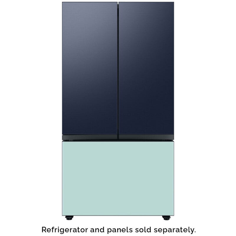 Samsung BESPOKE 3-Door French Door Bottom Panel for Refrigerators - Morning Blue Glass, , hires