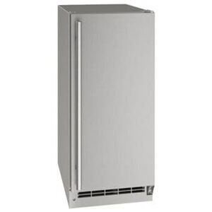 U-Line Outdoor Collection Series 15 in. Ice Maker with 30 Lbs. Ice Storage Capacity & Digital Control - Stainless Steel, , hires