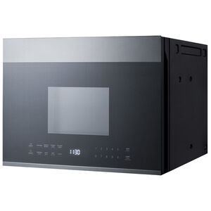 Summit 24 in. 1.3 cu. ft. 1000W Over-the-Range Microwave with 300 CFM & Sensor Cooking - Stainless Steel, , hires