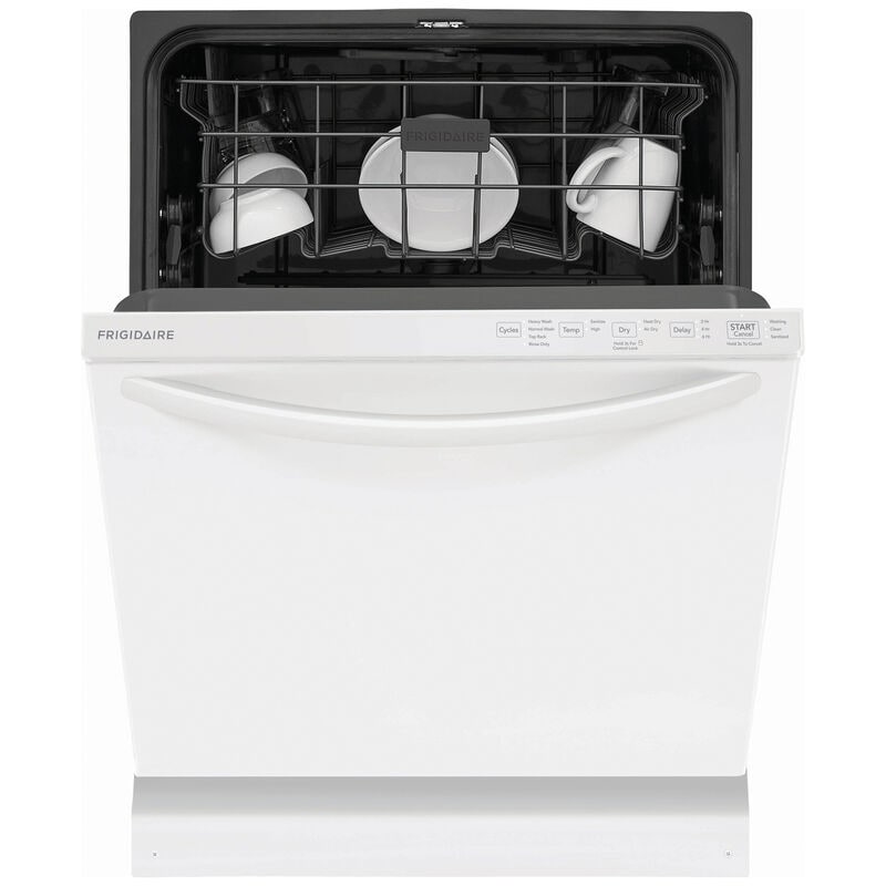 Frigidaire 24 in. Top Control Dishwasher with 52 dBa Sound Level & MaxDry - White, White, hires