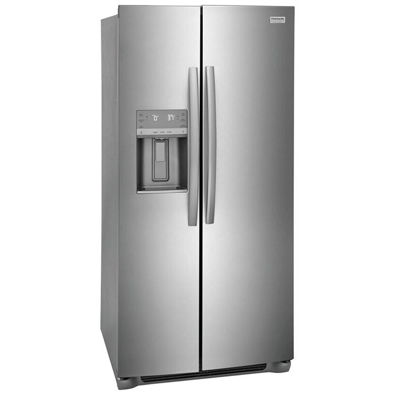 Frigidaire Gallery 36 in. 22.2 cu. ft. Counter Depth Side-by-Side  Refrigerator with Ice & Water Dispenser - Stainless Steel | P.C. Richard &  Son