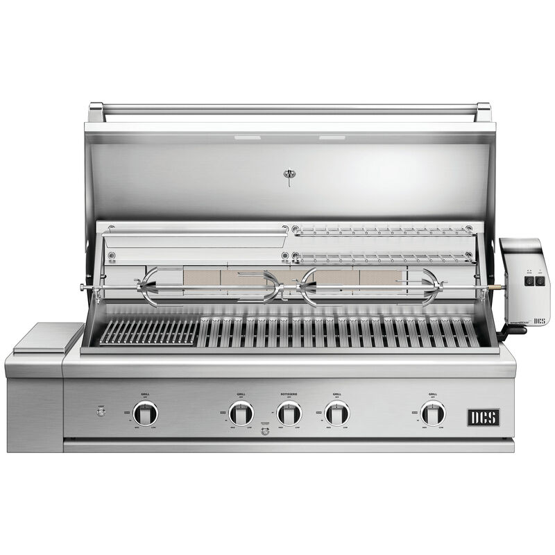 DCS Series 9 48 in. 3-Burner Built-In Liquid Propane Gas Grill with Rotisserie, Sear Burner & Smoke Box - Stainless Steel, , hires